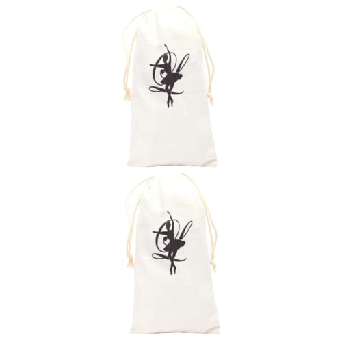 Toyvian 2 Stück Aufbewahrungstasche Für Tanzschuhe Ballettschuhe Halter Tanztasche Mädchen Ballettschuhspeicher Reisen Tragbare Schuhe Aufbewahrungsbeutel Segeltuch von Toyvian