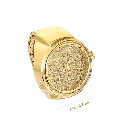 Toyvian 2 Stück Glitzernder Ring Uhr Damen und Herren Elastischer Armband Modisch Design Verstellbare Finger Uhr Geburtstagsgeschenk für Alltag und Party Toyvian 2 Stück Glitzernder Ring Uhr Damen und Herren Elastischer Armband Modisch Design Verstellbare Finger Uhr Geburtstagsgeschenk für Alltag und Party von Toyvian