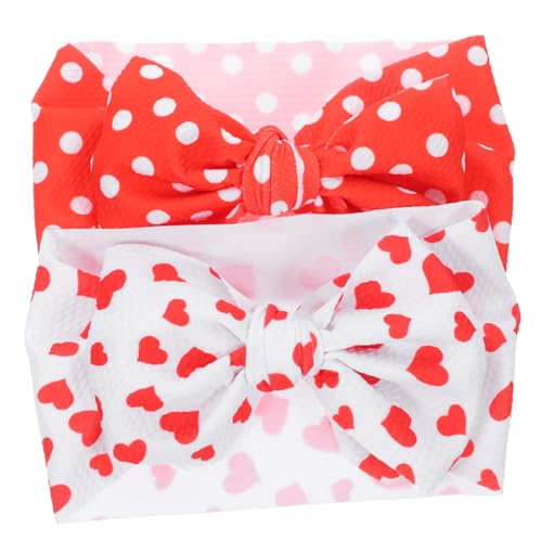 Toyvian 2 Stück Haarbänder mit Schleifen Bequeme Kopfbedeckung für Neugeborene Stoffkopfbedeckung für Süße Babyfotos von Toyvian