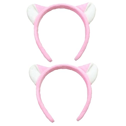 Toyvian 2 Stk Katzenstirnbänder Für Mädchen Süßer Haarreif Katzenohr-stirnbänder Für Frauen Katzenstirnbänder Für Kinder Mädchen Haarreifen Für Katzenohren Fräulein Tier Stirnband von Toyvian