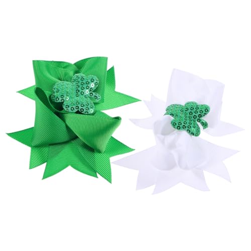 Toyvian 2stücke Junge Mädchen Haarspangen Mit Kleeblatt Design Adorable Haarschmuck Für Patrick Day Süße Haaraccessoires Für Mädchen Sichere Und Bequeme Haarklammern von Toyvian