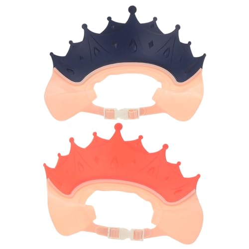 Toyvian 2 Stück Teiliges Duschhauben Verstellbare Haarwaschhilfe mit Augenschutz Wasserdichte Badekappe für Jahre Sanftes Leichtes Material Schnelltrocknend und für Junge Mädchen und von Toyvian