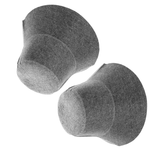 Toyvian 2 Stück Teiliges Filz Saunahut Wasserabsorbierend Schnell Trocknend Weiche Sauna Mütze für Damen und Herren Vielseitig für Sauna Dusche und Spa Modisches Design von Toyvian