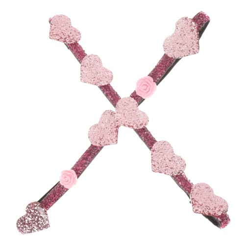 Toyvian 2 Stück valentinstag stirnband Rave Mädchen Tiara Mode Spa Kostüm haar zubehör haircharm Party-Haarband vakentienstagsgeschenk tragegurte Party-Kopf- frauen stirnbänder Harz von Toyvian