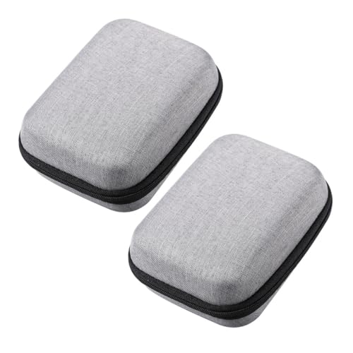 Toyvian 2 Stück wasserdichte Multifunktionale Eva Aufbewahrungstasche Elektronik Organizer für Mikrofon Kabel Ladegerät Zubehör Kompakt Robust und Kratzfest für Outdoor und Reise von Toyvian