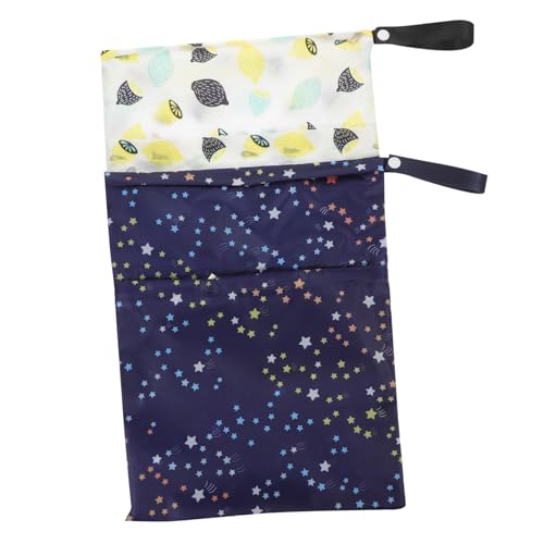 Toyvian 2St wasserdichter Nassbeutel Kinderwagentaschen Kinderwagen-Wickeltasche aufbewahrungssack Storage Pockets Windelorganisator hängend Babywindel-Organizer Zitrone von Toyvian