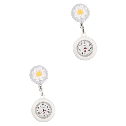 Toyvian 2stücke Retractable Pocket Watch Praktische Und Stilvolle Schwesternuhr Mit Clip Für Pflegekräfte Für Einsatz Im Arbeit von Toyvian