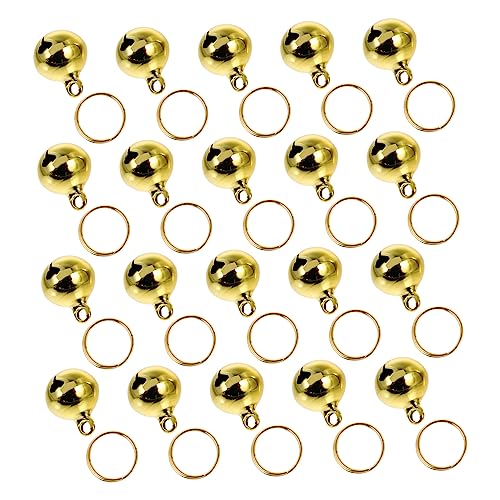 Toyvian 20 Stück Kupferglöckchen Langlebige Rostfreie Haustier Halsbandglocken mit Weichem Vielseitig für Weihnachtsdeko DIY Bastelprojekte und Tierzubehör Geeignet von Toyvian