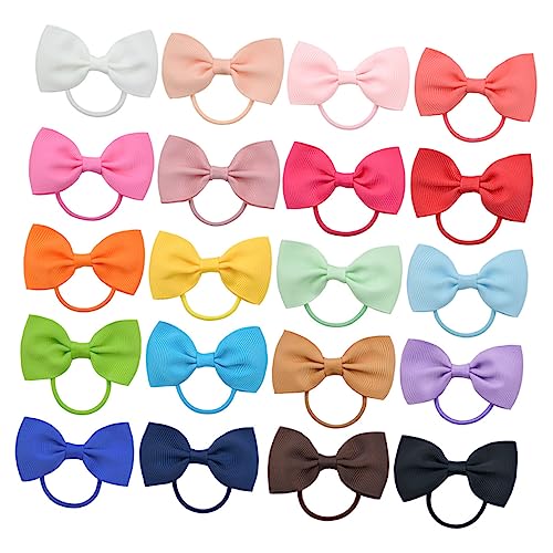 Toyvian Modisches Haarband Mit Schleife – 20 Stück Kinder-haarschleifen Für Mädchen Haar Haargummis Boutique-haarband Ripsband von Toyvian