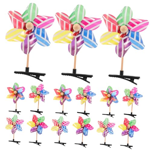 Toyvian 24 Stück Teiliges Windrad Haarklammern für Damen Robuste Duckbill Haarspangen Kreative Haarschmuck Clips Geeignet für Feines Haar Vielseitig und Bequem für Verschiedene Frisuren von Toyvian