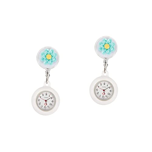 Toyvian 2stücke Retractable Pocket Watch Einziehbare Schwesternuhr Mit Clip Für Ärzte Und Pflegekräfte Praktische Taschenuhr Für Alltag Stilvolles Design Teefarben Und Langlebiger von Toyvian