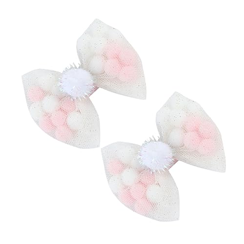 Toyvian 2St Baby-Haarspangen Haar Klammern Bowknot Haarspangen Baby Mädchen Bogenklammern Tiara Bowknot-Haarnadeln Haarspange für Mädchen Prinzessin Kopfbedeckung Krawatte Haarschmuck Kind von Toyvian