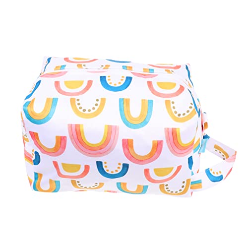 Toyvian 2St Wickeltasche windelbeutel Diaper Bag -Windel-Veranstalter babysack gemusterte Tasche stereoskopische Windelverpackungsbeutel wasserdichtes Pul-Tuch Colorful von Toyvian