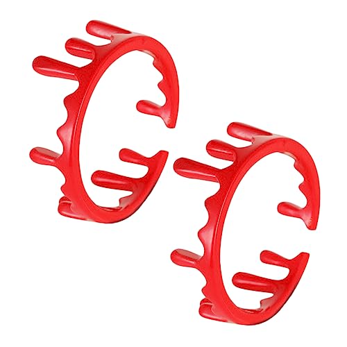 Toyvian 2Stücke Halloween Gefälschte Ringe Einstellbarer Offener Ring für Cosplay Gruselige Dekoration und Kostümparty Einzigartiger Schmuck für Unvergessliche Auftritte von Toyvian
