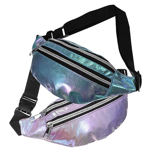 Toyvian 2stücke Damen Gürteltasche Oxford Tuch wasserdichte Bauchtasche Für Outdoor Sport Frauen Mädchen von Toyvian