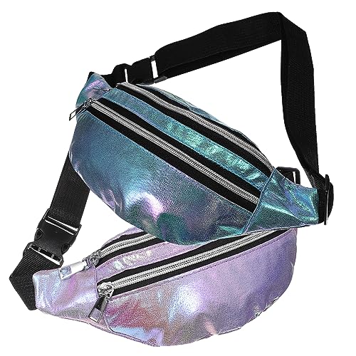 Toyvian 2Stücke Teiliges Damen Gürteltasche Oxford wasserdichte Hüfttasche für Outdoor Sportarten Verstellbarer Riemen Große Kapazität Modisches Design für Reisen und von Toyvian