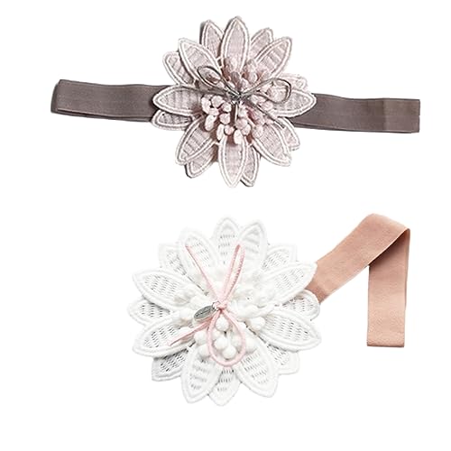 Toyvian 2st Blumenkopfschmuck Haarband Für Baby Baby-haargummi Baby Haarband Blumenstirnbänder Für Babys Haarbandanas Baby Haargummis Kopftuch Aus Spitze Tiara Kind Die Blumen Stirnband von Toyvian