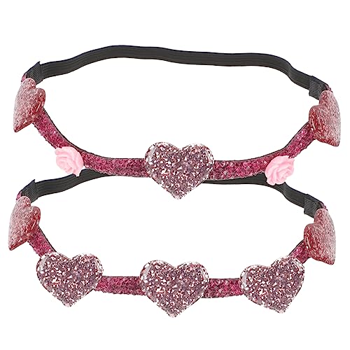 Toyvian 2stücke Herz-haarreif Für Und Mädchen Valentinstag-haaraccessoire Für Partys Und Alltag Bezauberndes Design Für Kreative Und Festliche Anlässe von Toyvian
