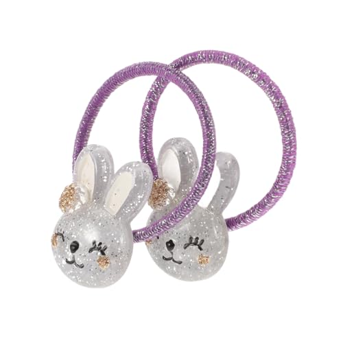 Toyvian 2stücke Süße Hasenmotiv Haar-gummis Robuste Und Sichere Elastische Haargummis Für Junge Mädchen Cartoon-stil Haar-accessoires Für Und Junge von Toyvian