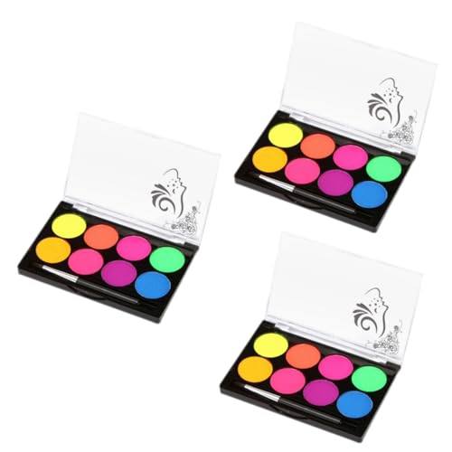 Toyvian Aquarellierbare Körper Und Gesichtsmalfarbe Farben Wasserlösliche Pigmente Für Halloween Und Partys Sichere Leuchtende Für Kreative Verkleidungen von Toyvian