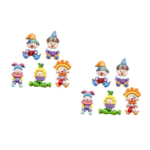 Toyvian 3 Sätze Clown-patch Vom Clown Zubehör Hängen Den Gürtel Concierge Post End Cover Kleiner Schwammfilter Klammer Handyhüllenanhänger Selber Machen Clown-schmuck Harz 5 Stück * 3 von Toyvian