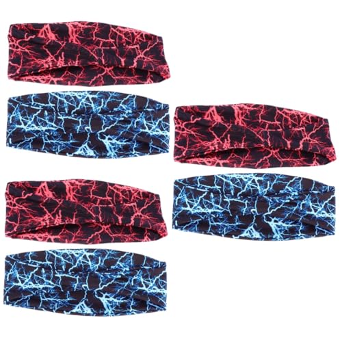 Toyvian 3 Sätze Fitness Antiperspirantgürtel Schweißbänder Elastische Haarbänder Stirnband Dochtwirkung Haarband Mit Clips Trainingsstirnbänder Für Frauen Bands Polyester 2 Stücke * 3 von Toyvian