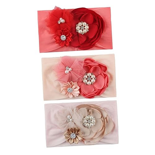 Toyvian 3 Stk Baby Elastischer Turban Baby Elastisches Kopftuch Elastische Kopftücher Für Babys Strümpfe Turban-kopftücher Für Babys Süße Baby-stirnbänder Stirnband Seite Brennen von Toyvian