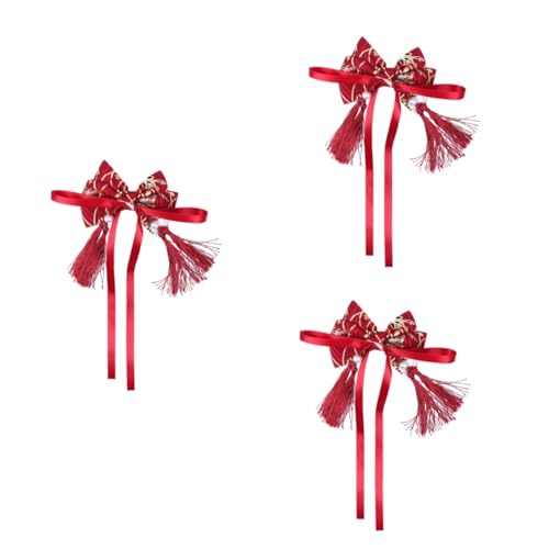 Toyvian 3 Stk Haarspange im chinesischen Stil Abschlussball Haarspangen japanische Tsumami-Haarspange Kimono-Haarspange japanische haarspangen Haarspange mit Schleife Mädchen Haarnadel von Toyvian