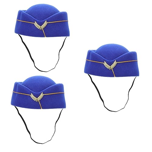 Toyvian 3 Stück Cosplay Flugzeug Marineblau Dekorativ Luftfilz Pille Britische Halloween-Kleider Xxcm Millinery Fluggesellschaft Nachahmung Bevorzugung Maskerade Party Mit von Toyvian