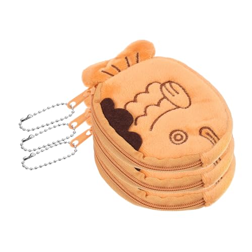 Toyvian 3stücke Kawaii Plüsch-münzbeutel Im Fischdesign Teiliges Lustiger Schlüsselanhänger Für Frauen Handliche Geldbörse Für Münzen Schmuck Und Kleine Accessoires Für Taschen von Toyvian