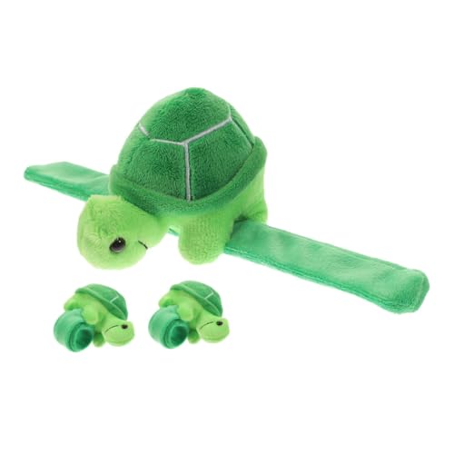 Toyvian 3stücke Schlagarmband Schildkröten Kuscheltier Slap Band Plüsch Armband Meerestier Schlagarmband Für Partygeschenke Korbfüller von Toyvian