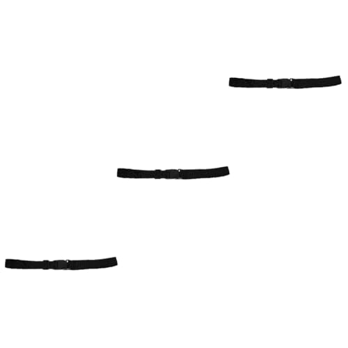 Toyvian 3 Stück Unsichtbarer Dehnbare Gürtel für Frauen Männer groß im Freien Schnalle Gürteltasche für Herren Laufbänder Geldgürtel Reisen Weberei Black von Toyvian