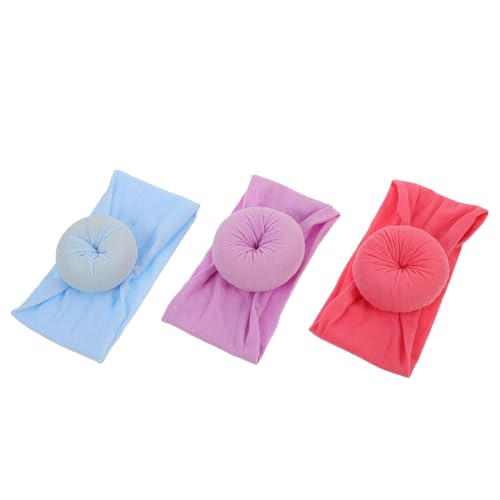 Toyvian 3stücke Stirnbänder Für Mädchen Weicher Nylon Donut-stil Stirnbänder Für Kleinkinder Süße Haar-accessoires Für Junge Mädchen Und Kleinkinder von Toyvian