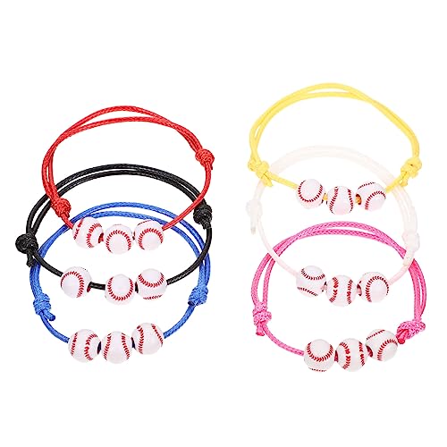 Toyvian 30stücke Baseball-woven-armbänder-geflochtene Baseball-design Herren-hands-schmuck-baseball-geschenke von Toyvian