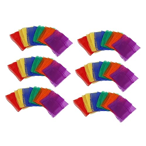 Toyvian 36 Stk Seidentuch Regenbogen Tanzende Schals Trick-requisiten Damen Seidenschal Ballettschal Chiffon-tanzschals Jonglieren Mit Schals Damenteile Seidig Armband Die Seide Fräulein von Toyvian