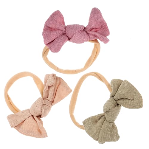 Toyvian 3st Baby-stirnband Haarschmuck Haargummis Kleinkind Stirnband Haarband Für Babys Schleifen-stirnband Für Kleinkinder Schleife-stirnband Einfach Kopfbedeckung Neugeboren Chiffon von Toyvian