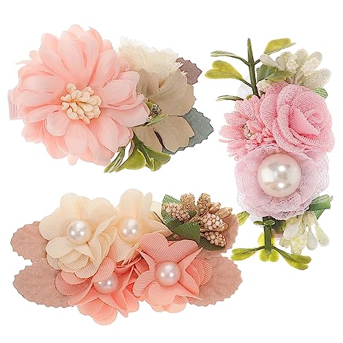 Toyvian Haarspangen Kinder 3st Haarspange Stirnbänder Haarspangen Für Babys Mini Haarbürste Für Frauen Dekorative Haarschmuck Für Mädchen Kleinkind Metall Blumen von Toyvian