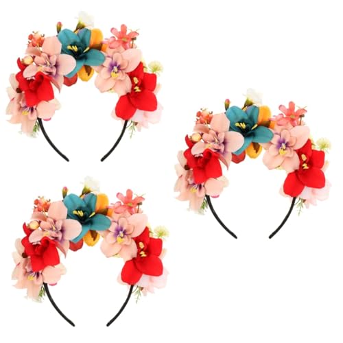 Toyvian 3stücke Künstlicher Blumenhaarschmuck Für Hochzeiten Einstellbare Blütenkrone Für Frauen Und Mädchen Für Partys Fotoshootings Und Besondere Anlässe von Toyvian
