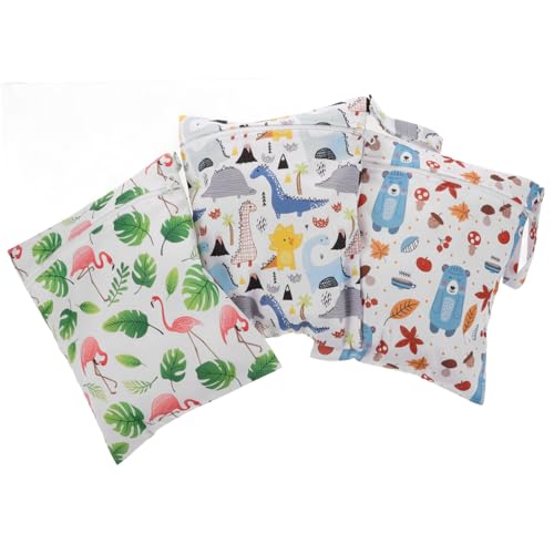 Toyvian 3stücke Wickeltasche Für Stickerei Und Trockentaschen Für TPU-Material Und Robust Maschinenwaschbar Kompakt Und Tragbar Sicherer Reißverschluss Für Und Tagesausflüge von Toyvian