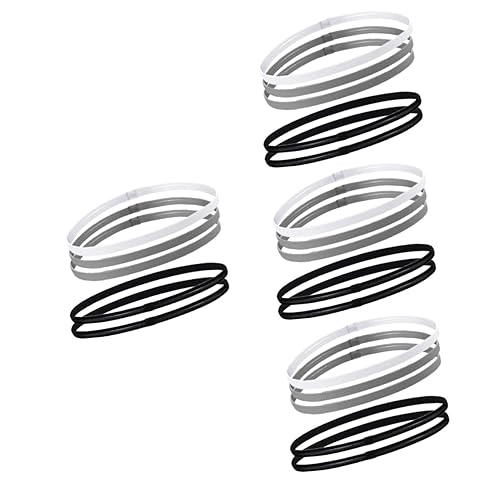 Toyvian 4 Sätze Sport Stirnbänder Für Frauen Rutschfeste Yoga Haarbänder Elastische Schweißbänder Für Fitness Radfahren Basketball 5 Stücke * 4 von Toyvian