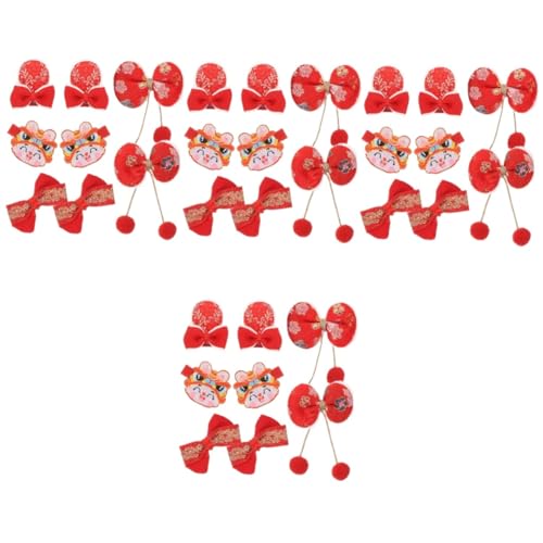 Toyvian 4 Sets Süße Haarspangen Styling-bögen Und Haar-accessoires Für Mädchen Haarnadel Festliche Haarspange Für Neujahr 8 Stück * 4 von Toyvian