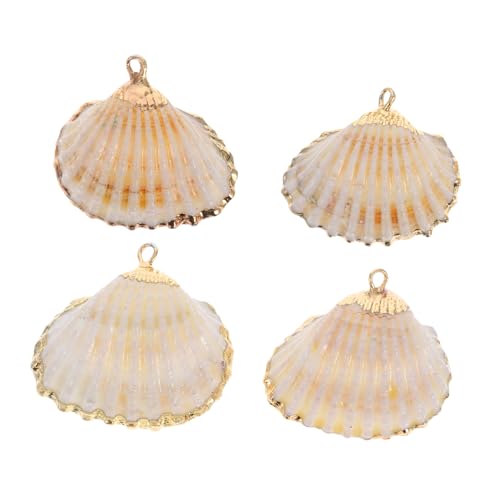 Toyvian 4 Stück Goldener Charme Anhänger Für Halsketten Anhänger Zur Herstellung Von Armbändern Conch Muschelschütze Schmuckanhänger Boho-anhänger Für Die Schmuckherstellung Hülse Toyvian 4 Stück Goldener Charme Anhänger Für Halsketten Anhänger Zur Herstellung Von Armbändern Conch Muschelschütze Schmuckanhänger Boho-anhänger Für Die Schmuckherstellung Hülse von Toyvian