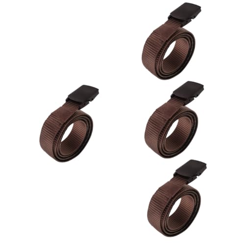 Toyvian 4 Stück Gürtel Kasse Plus Und Versteckt Reisebeutel Taille Verstecken Geld Schlüssel Tasche Segeltuch Kaffee von Toyvian