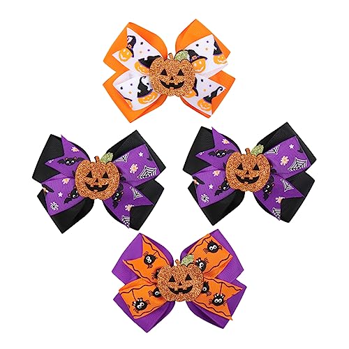 Toyvian 4stücke Teiliges Halloween Haarschmuck Für Süße Hexenhut Haarspangen Mit Verschiedenen Farben Accessoires Für Halloween-kostüme Und Partys von Toyvian