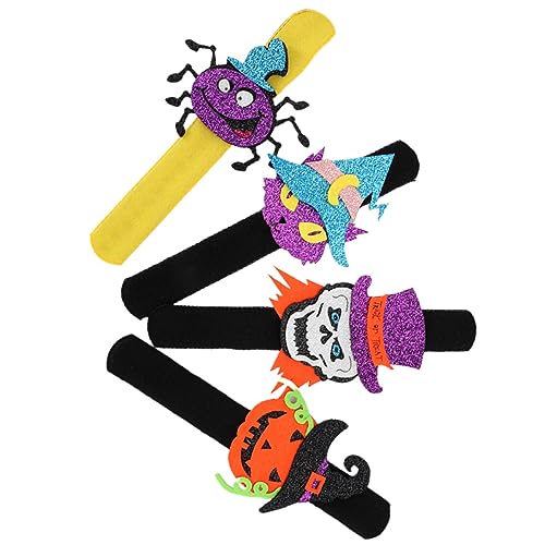 Toyvian 4 Stück Halloween Slap Armbänder für Kürbis und Fledermaus Design Party Dekoration für Halloween und Zubehör für Kindergeburtstage und Feiern Toyvian 4 Stück Halloween Slap Armbänder für Kürbis und Fledermaus Design Party Dekoration für Halloween und Zubehör für Kindergeburtstage und Feiern von Toyvian
