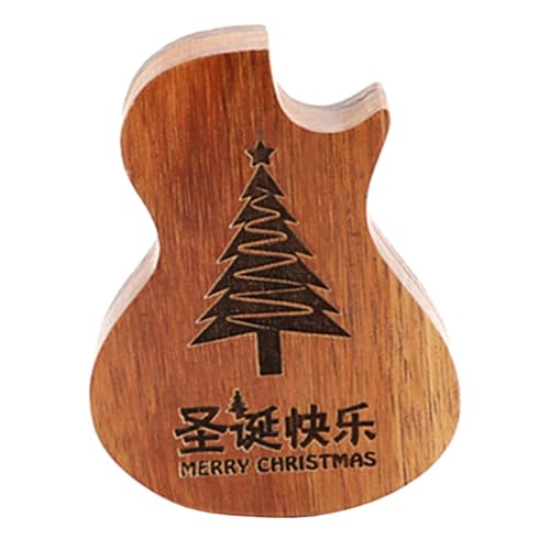 Toyvian 4 Stück Pick-Box für Gitarrenplektren Plektrum Ukulele Pick Storage Organizer Gitarrenparts Guitar Pick Holder Gitarren-Pick-Halter aus Holz Ukulele-Pick-Halter von Toyvian