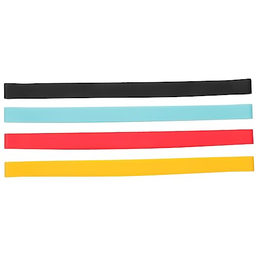 Toyvian 4 Stück Teiliges Silikon Strandtuch Befestigungsband Elastisch Langlebig Wiederverwendbar für Strandliegen Badetücher in Schwarz Gelb Blau Rot von Toyvian