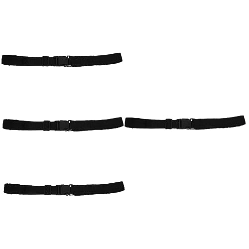 Toyvian 4 Stück Unsichtbarer Reflektierend Männer Fitnessstudio Unisex Dehnbare Gürtel Für Frauen Groß Taillenbeutel Trendy Klein Schlank Weberei Black von Toyvian