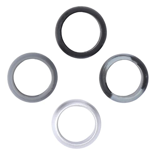 Toyvian 4 Stücke Silikonring Zappelring Silberringe Ringe Frauen Größe Ringe für den Sport Eheringe aus Silikon Sportringe Silikon Ehering von Toyvian