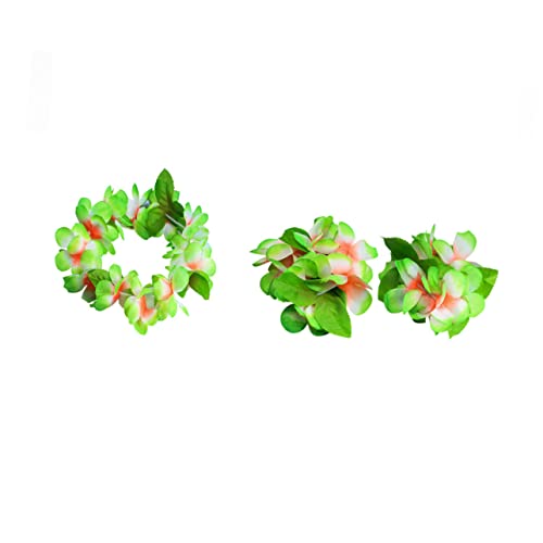 Toyvian 4stücke Blumen Halskette Hawaii Set Mit Girlanden Stirnband Blumenkranz Blumenkranz Stirnband Blumenkrone Für Frauen Mädchen Frühlingskranz Blumengirlande Kopfbedeckung von Toyvian